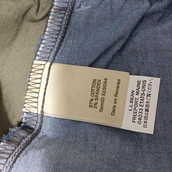 NWT L.L. Bean LakeWashed Pull On Skirt Casual Resort Wear - Picture 9 of 12